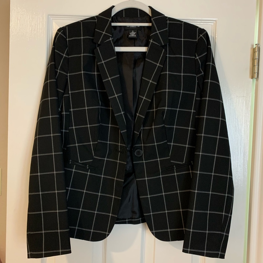 Windowpane Plaid Blazer